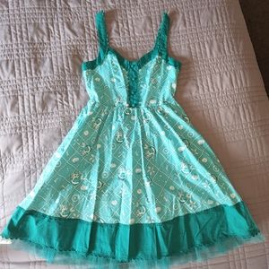 Little Mermaid vintage looking dress
